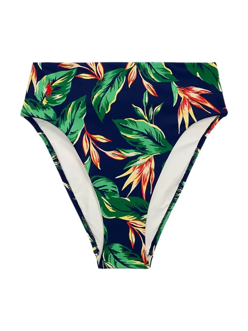 NWT Polo Ralph Lauren Women's Tropical High Rise Bikini Bottom Small S